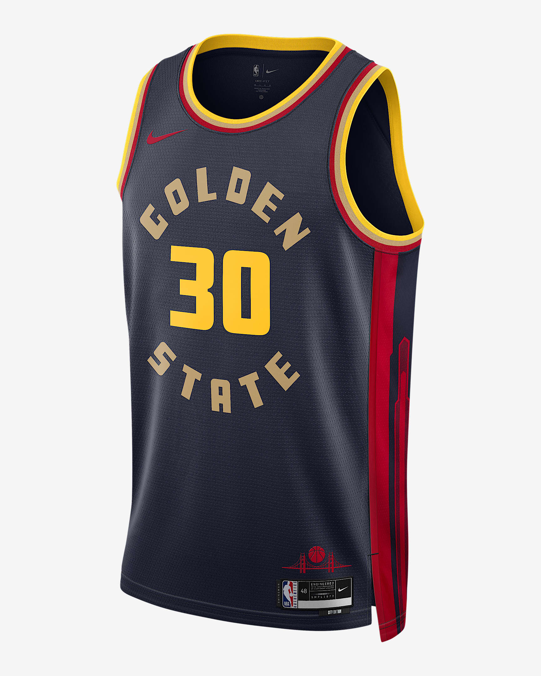 Stephen Curry Golden State Warriors 2024/25 City Edition Nike Dri-FIT ...